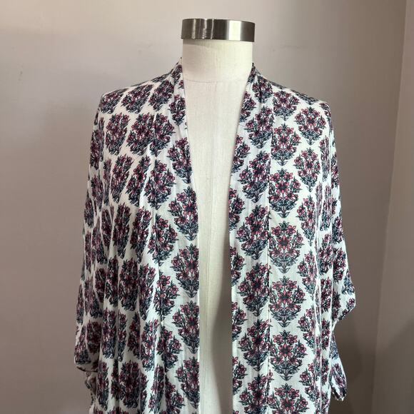 LOFT Floral Lightweight Rayon Blend Kimono Size XS/S - Picture 5 of 7